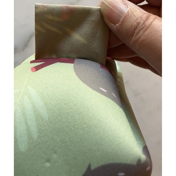 NEW L Parkin Sloth 8.5"x4.5" Pencil Case Green Travel Toiletry Waterproof - Picture 5 of 7